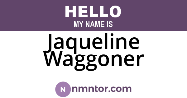 Jaqueline Waggoner