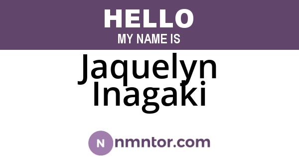 Jaquelyn Inagaki