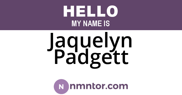 Jaquelyn Padgett