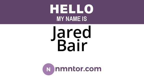 Jared Bair