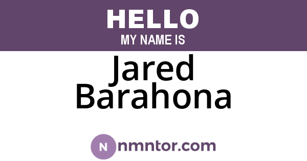 Jared Barahona