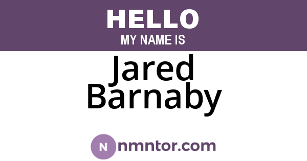 Jared Barnaby