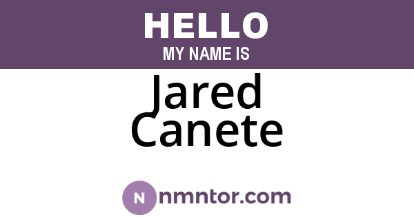 Jared Canete