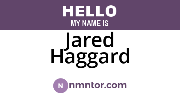 Jared Haggard
