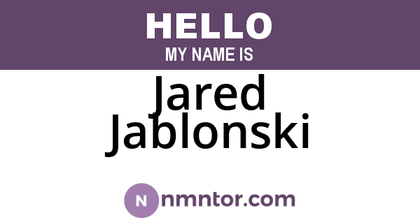 Jared Jablonski