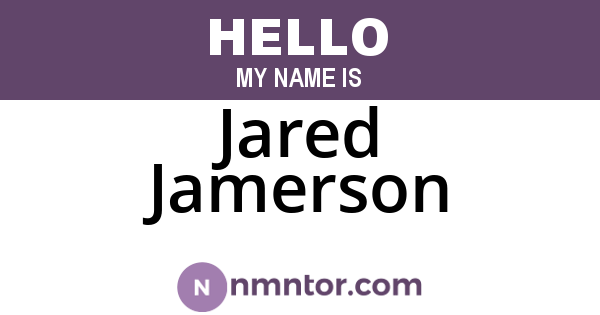 Jared Jamerson