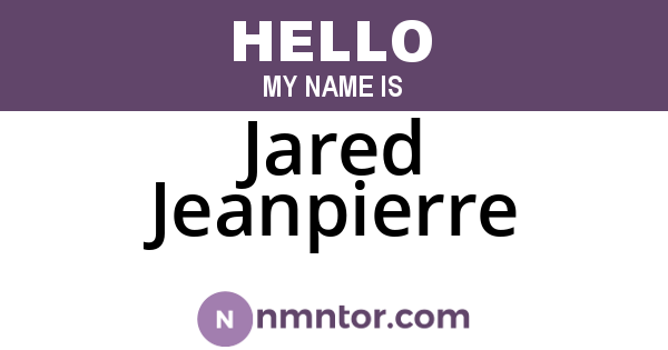Jared Jeanpierre