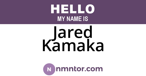 Jared Kamaka