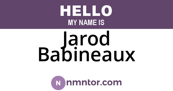 Jarod Babineaux
