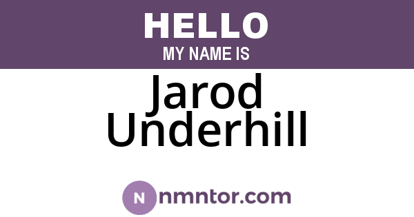 Jarod Underhill