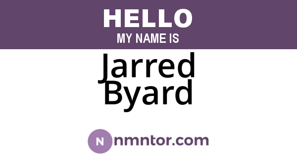 Jarred Byard