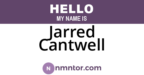 Jarred Cantwell