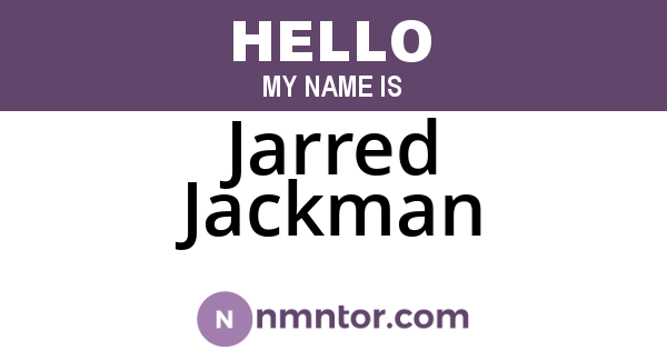 Jarred Jackman