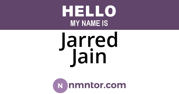 Jarred Jain