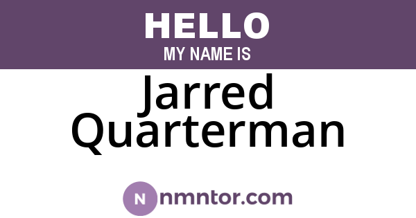 Jarred Quarterman