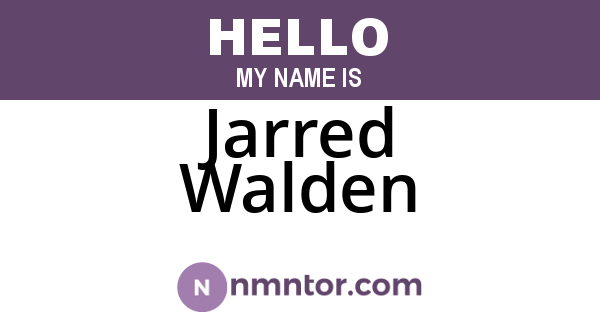 Jarred Walden