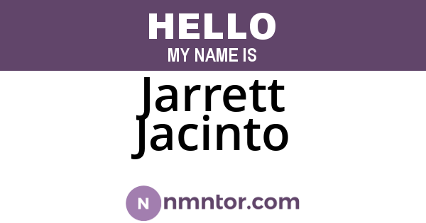 Jarrett Jacinto