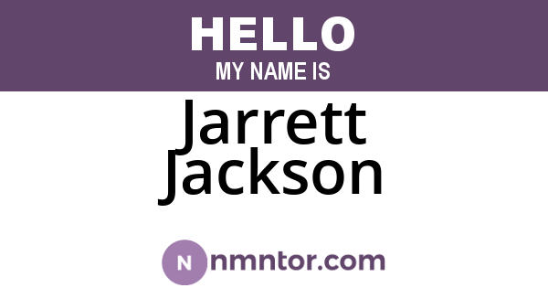 Jarrett Jackson