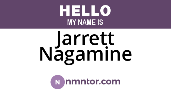 Jarrett Nagamine