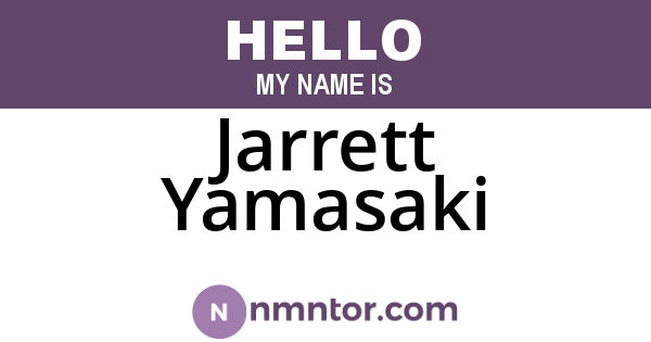 Jarrett Yamasaki