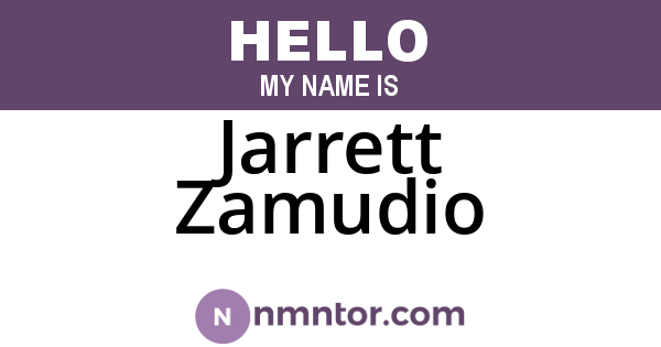 Jarrett Zamudio