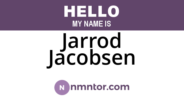 Jarrod Jacobsen