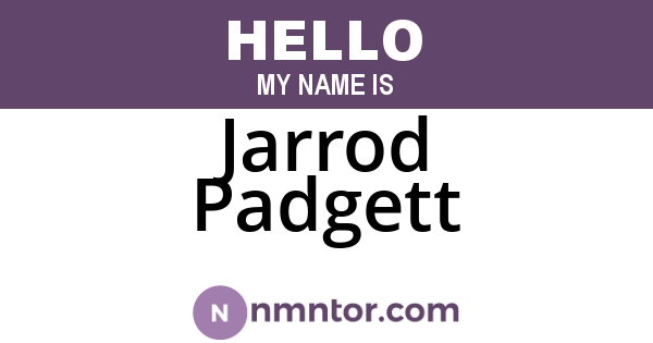 Jarrod Padgett