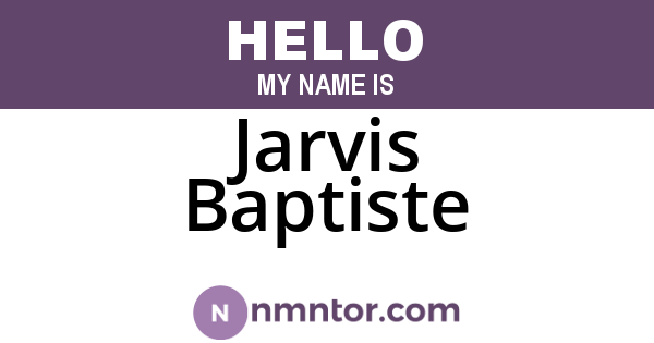 Jarvis Baptiste