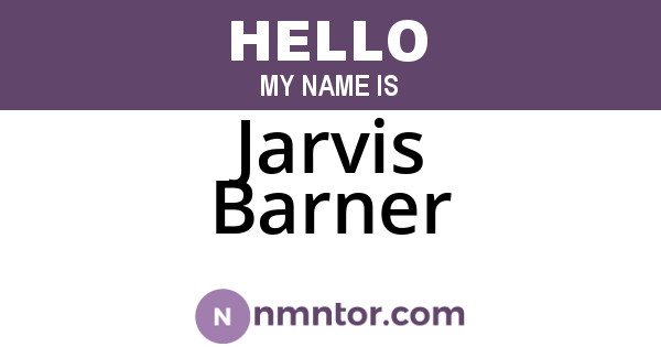 Jarvis Barner