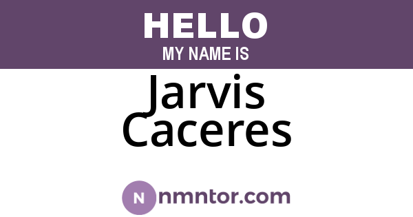 Jarvis Caceres