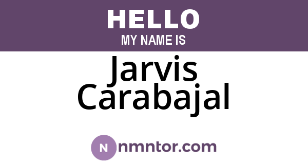 Jarvis Carabajal