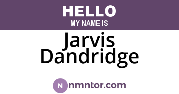 Jarvis Dandridge