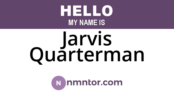 Jarvis Quarterman