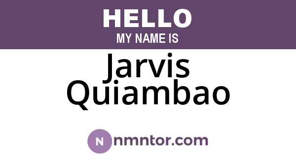 Jarvis Quiambao