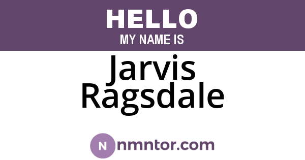 Jarvis Ragsdale