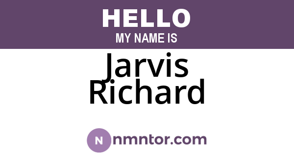 Jarvis Richard