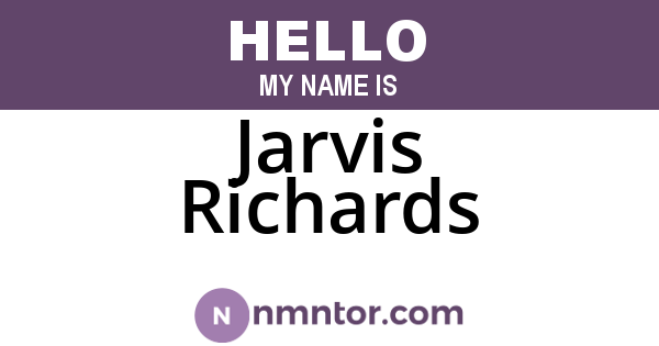 Jarvis Richards