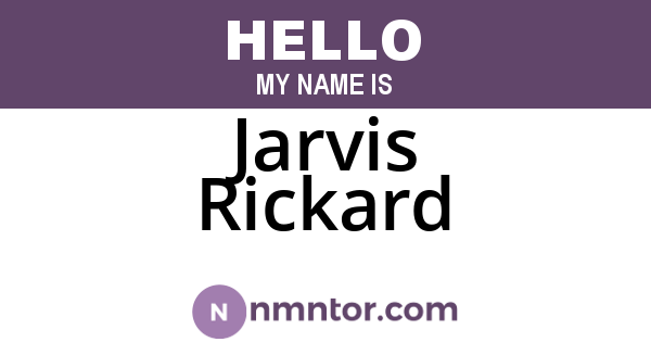 Jarvis Rickard