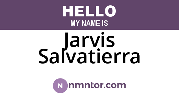 Jarvis Salvatierra