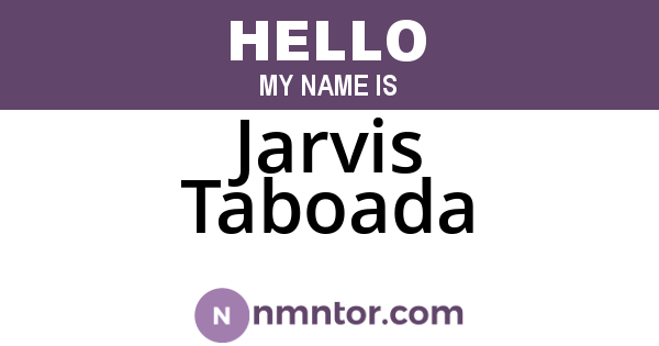 Jarvis Taboada