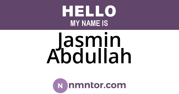 Jasmin Abdullah