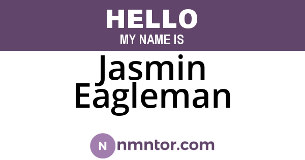 Jasmin Eagleman