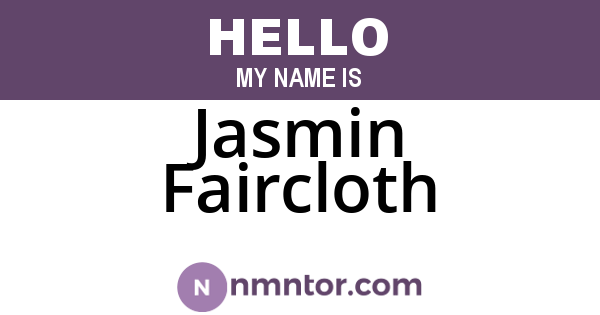 Jasmin Faircloth