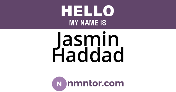 Jasmin Haddad