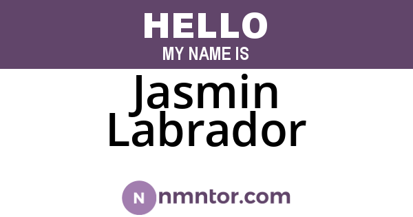 Jasmin Labrador