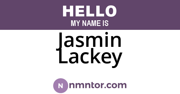 Jasmin Lackey