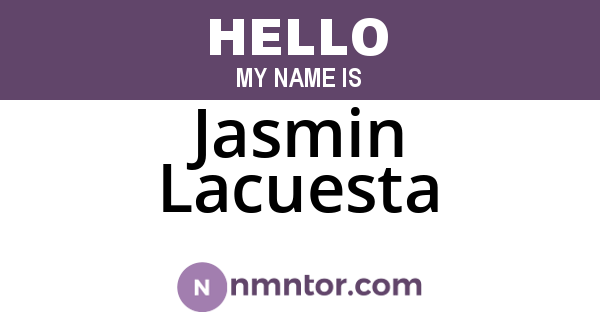 Jasmin Lacuesta