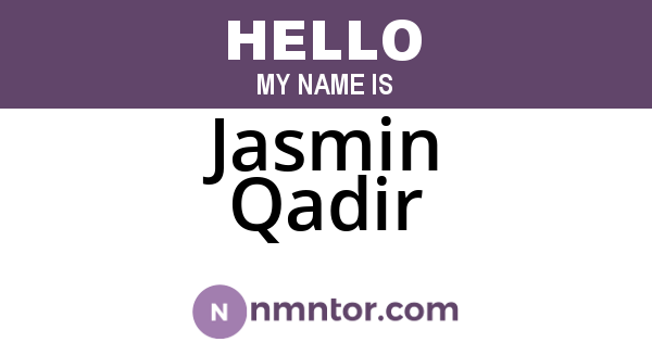 Jasmin Qadir