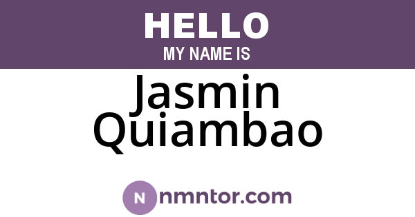 Jasmin Quiambao