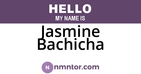 Jasmine Bachicha
